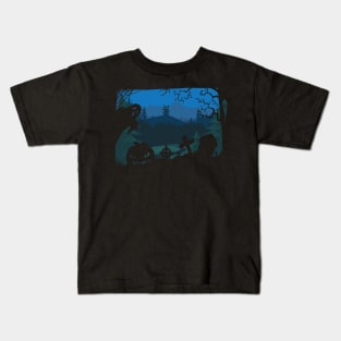 Spooky Castle Scene Kids T-Shirt